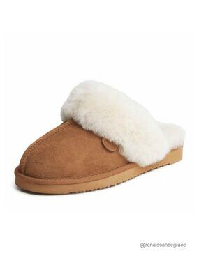 100% Australian Shearling Slippers Indoor Outdoor Wide Width